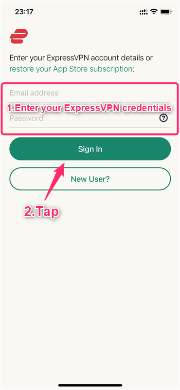 ExpressVPN for iOS iPhone and iPad setting up and how to use the app