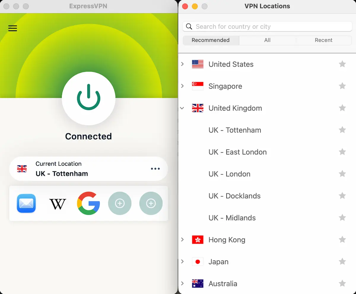 Connect to a UK Server with ExpressVPN